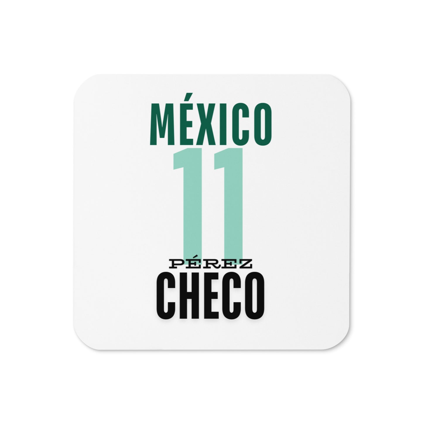 Posavasos de Checo Pérez con diseño número 11 y colores de México - Accesorio de F1 para fanáticos mexicanos