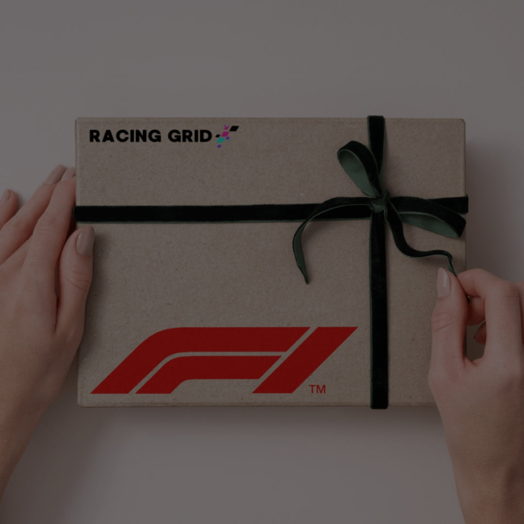 Tarjetas de regalo de Racing Grid para la compra en esta navidad de ropa y accesorios de la formula one 